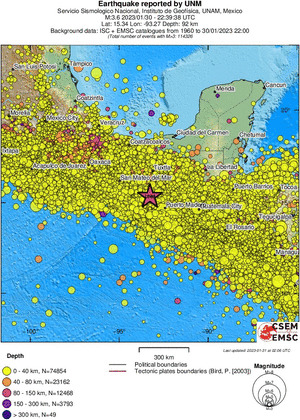 wide historical seismicity