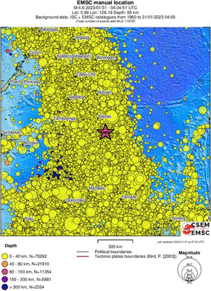 wide historical seismicity