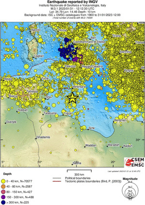 wide historical seismicity