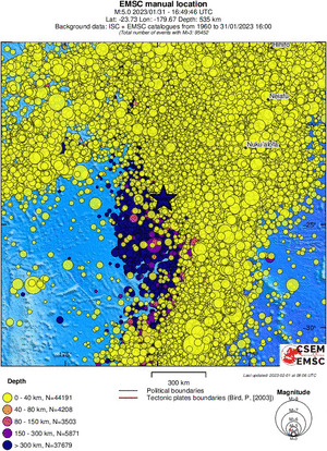 wide historical seismicity