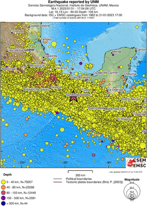 wide historical seismicity