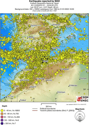 wide historical seismicity