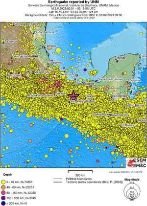 wide historical seismicity