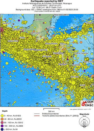 wide historical seismicity