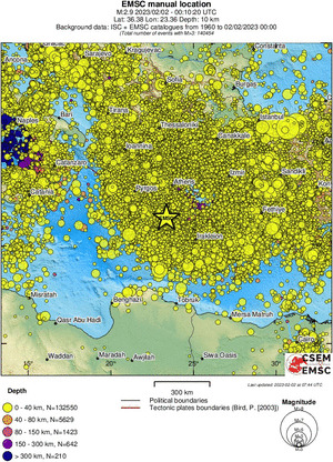 wide historical seismicity