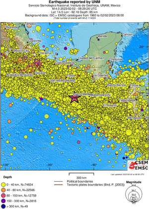wide historical seismicity