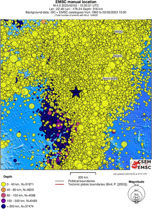 wide historical seismicity