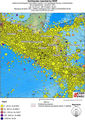 wide historical seismicity