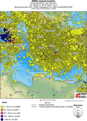wide historical seismicity