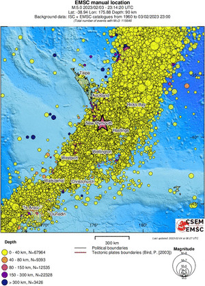 wide historical seismicity