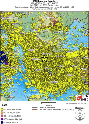 wide historical seismicity