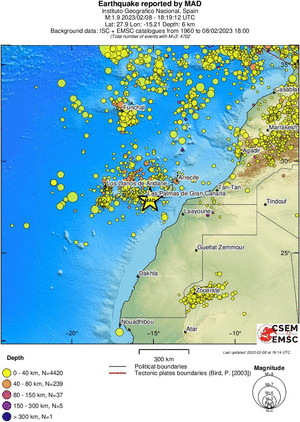 wide historical seismicity