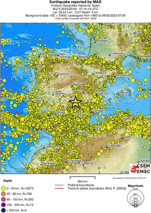 wide historical seismicity