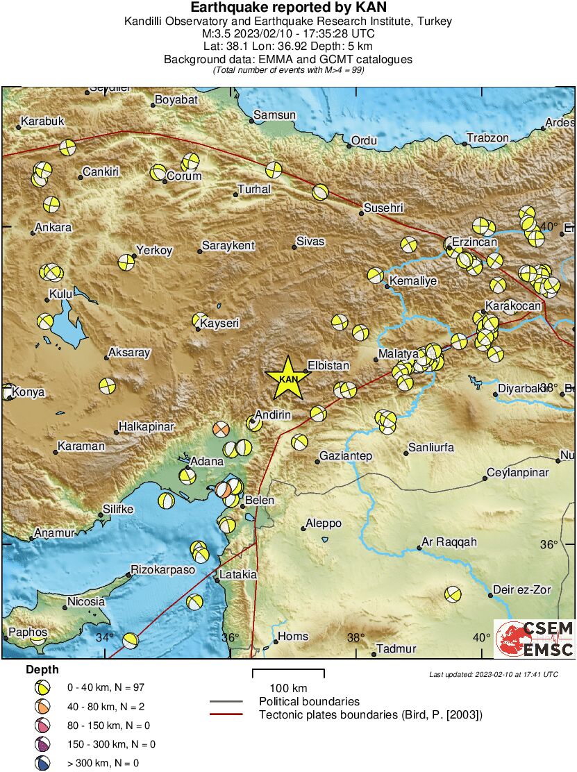 Regional moment Tensor