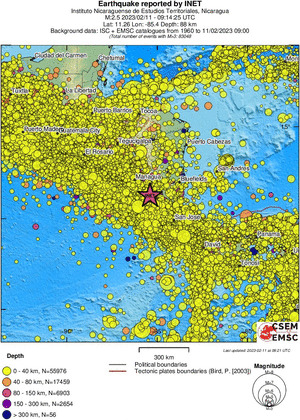 wide historical seismicity