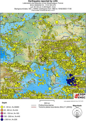 wide historical seismicity