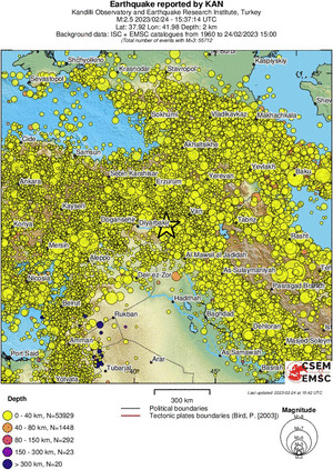 wide historical seismicity