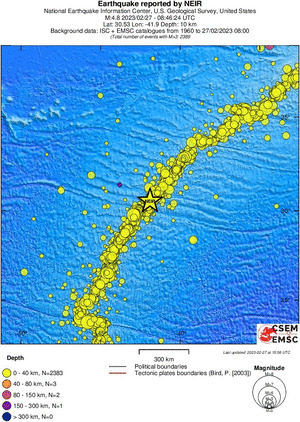 wide historical seismicity