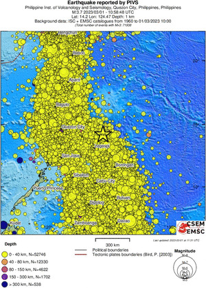 wide historical seismicity