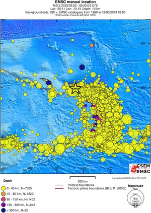 wide historical seismicity