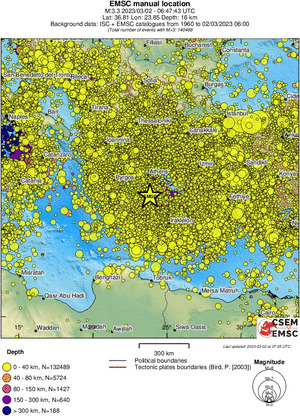 wide historical seismicity