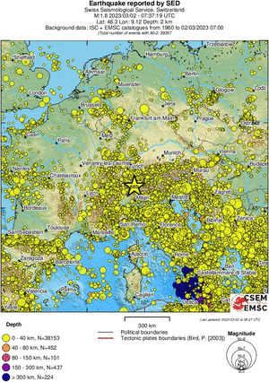 wide historical seismicity