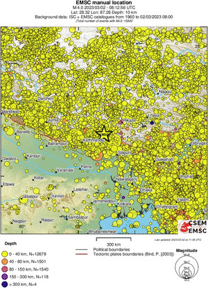 wide historical seismicity