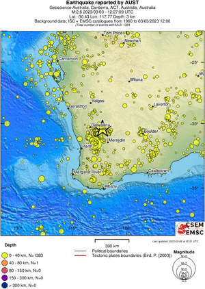 wide historical seismicity