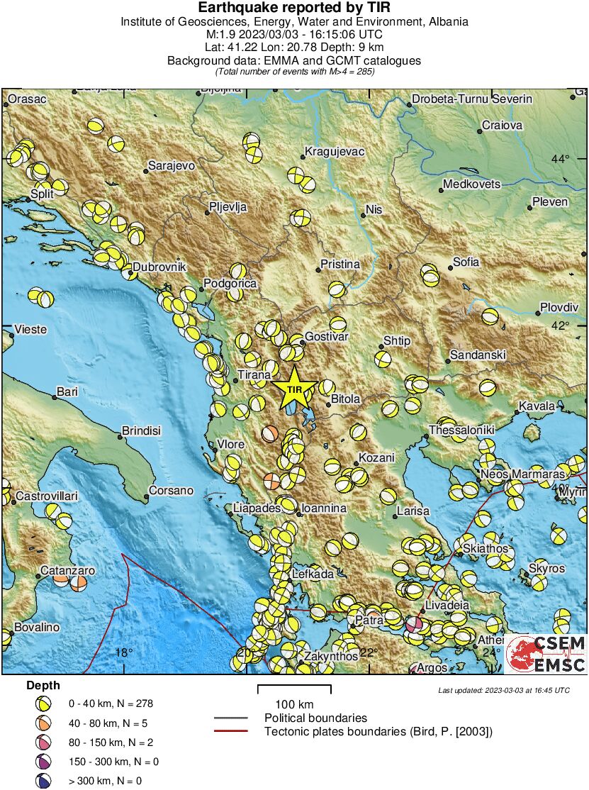 Regional moment Tensor