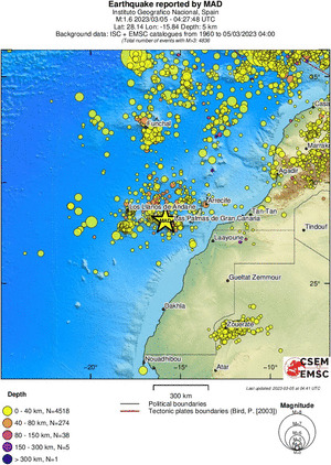 wide historical seismicity