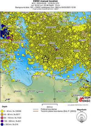 wide historical seismicity