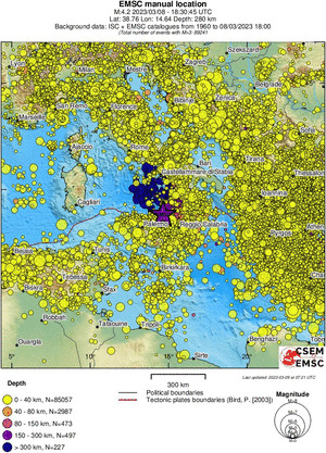 wide historical seismicity