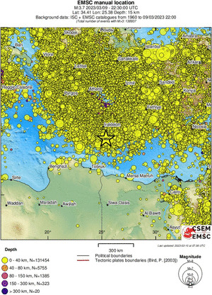 wide historical seismicity