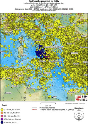 wide historical seismicity