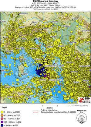 wide historical seismicity