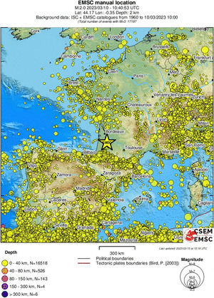 wide historical seismicity