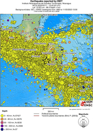 wide historical seismicity