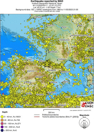 wide historical seismicity