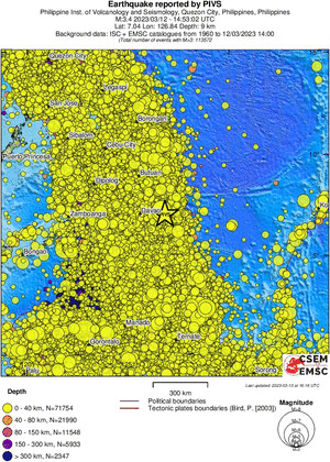wide historical seismicity