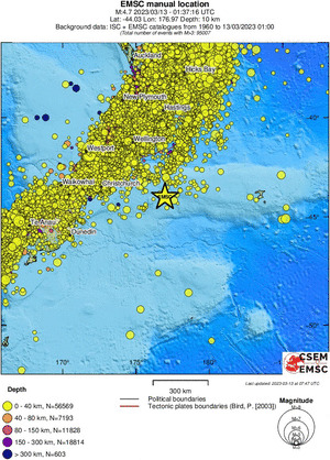 wide historical seismicity