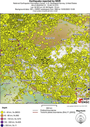 wide historical seismicity