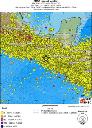 wide historical seismicity