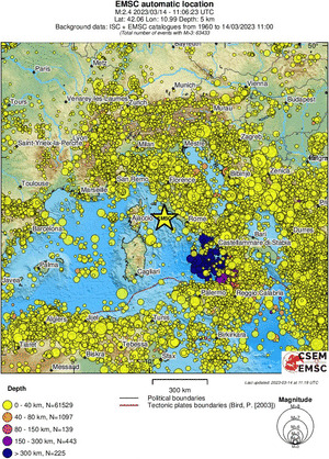 wide historical seismicity