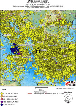 wide historical seismicity