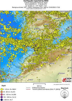 wide historical seismicity