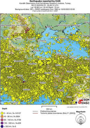 wide historical seismicity