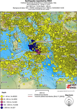 wide historical seismicity