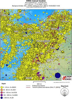 wide historical seismicity
