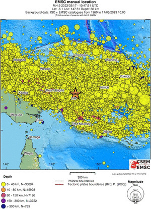 wide historical seismicity