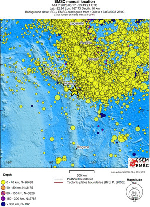 wide historical seismicity